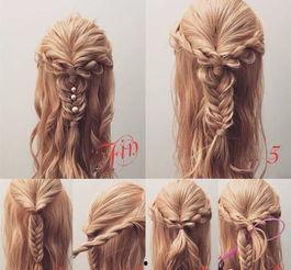 热门话题最火菠萝辫图片